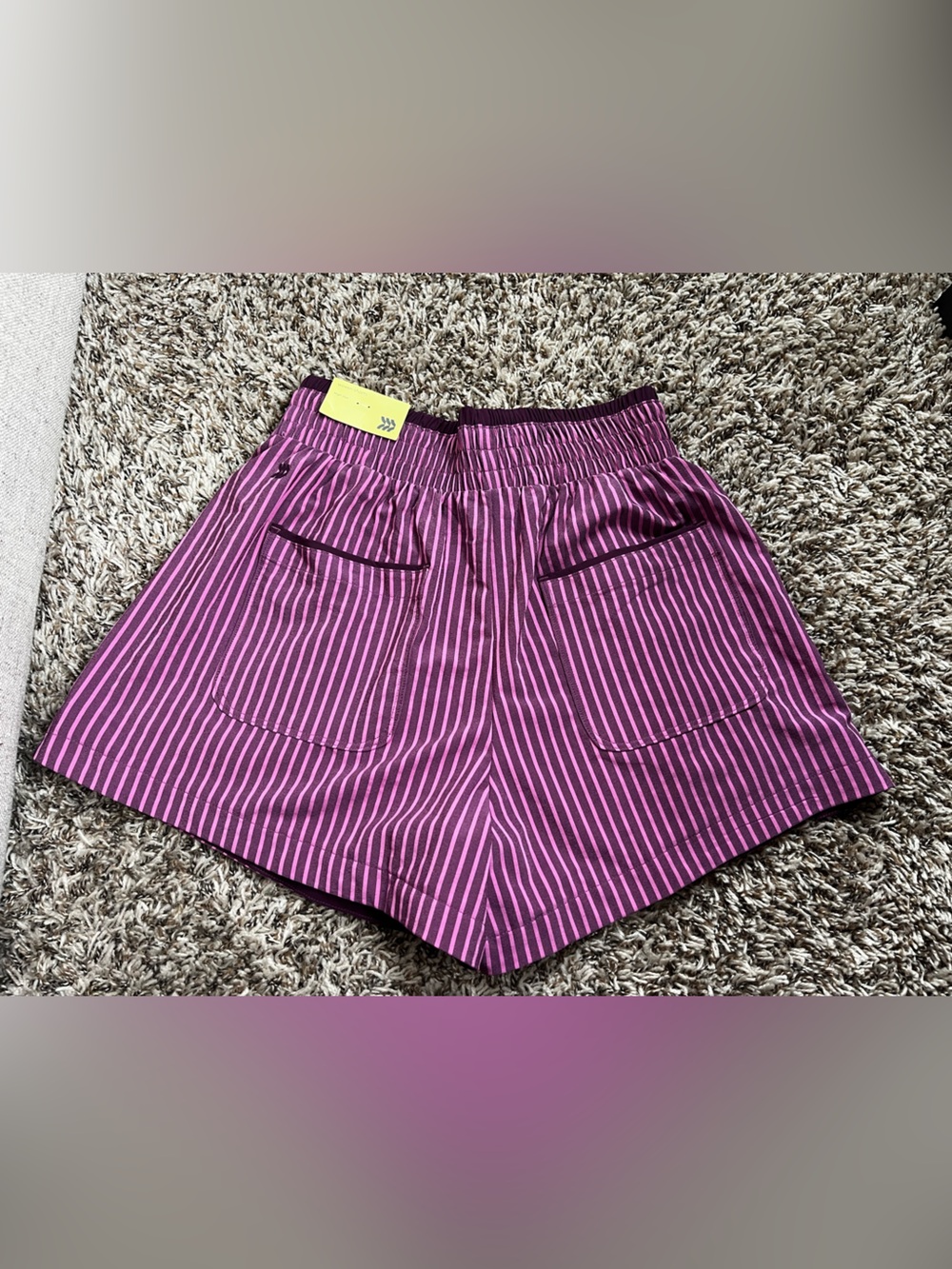 NWT Target All in Motion Women’s Active Light Travel Shorts | Dark Purple Stripe - Picture 6 of 11